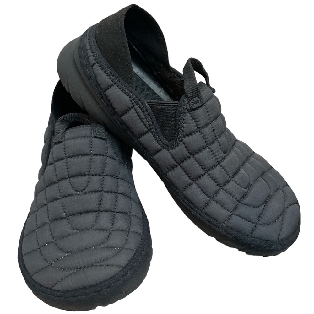 MERRELL Hut Moc Quilted Ripstop Slip On Shoe Black Size 6